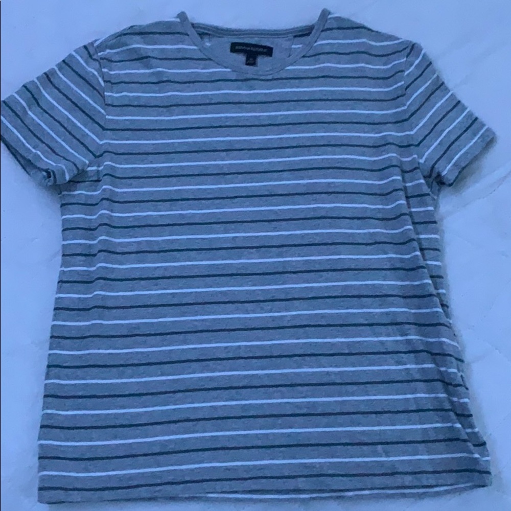 Grey Banana republic striped shirt